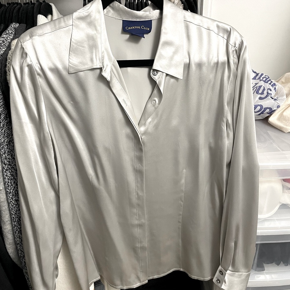 Charter Club silk blouse